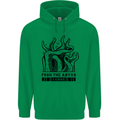 From the Obyss I Come Kraken Octopus Cthulhu Mens 80% Cotton Hoodie Irish Green
