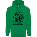 From the Obyss I Come Kraken Octopus Cthulhu Mens 80% Cotton Hoodie Irish Green