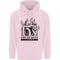 From the Obyss I Come Kraken Octopus Cthulhu Mens 80% Cotton Hoodie Light Pink