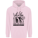 From the Obyss I Come Kraken Octopus Cthulhu Mens 80% Cotton Hoodie Light Pink