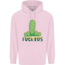 Fucktus Funny Cactus House Plants Offensive Mens 80% Cotton Hoodie Light Pink