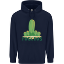 Fucktus Funny Cactus House Plants Offensive Mens 80% Cotton Hoodie Navy Blue