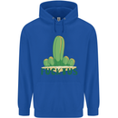 Fucktus Funny Cactus House Plants Offensive Mens 80% Cotton Hoodie Royal Blue