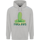 Fucktus Funny Cactus House Plants Offensive Mens 80% Cotton Hoodie Sports Grey