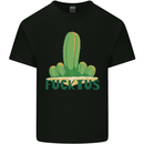 Fucktus Funny Cactus House Plants Offensive Mens Cotton T-Shirt Tee Top Black