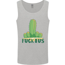 Fucktus Funny Cactus House Plants Offensive Mens Vest Tank Top Sports Grey