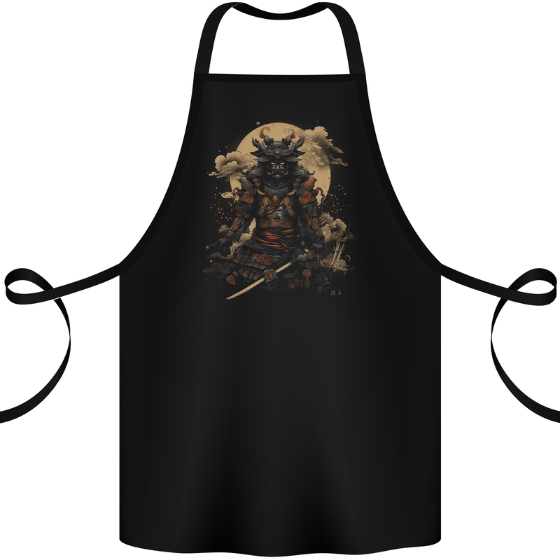 Full Armour Fantasy Samurai Warrior Cotton Apron 100% Organic Black