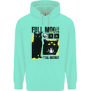 Full Moon Feral Instinct Black Cat Halloween Childrens Kids Hoodie Peppermint