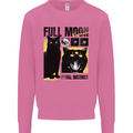 Full Moon Feral Instinct Black Cat Halloween Mens Sweatshirt Jumper Azalea