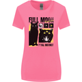 Full Moon Feral Instinct Black Cat Halloween Womens Wider Cut T-Shirt Azalea