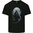 Full Moon Grim Reaper Skull Kids T-Shirt Childrens Black