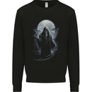 Full Moon Grim Reaper Skull Mens Sweatshirt Jumper Black