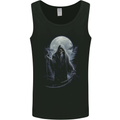 Full Moon Grim Reaper Skull Mens Vest Tank Top Black