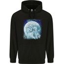Full Moon Horse Riding Equestrian Childrens Kids Hoodie Black