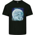 Full Moon Horse Riding Equestrian Kids T-Shirt Childrens Black