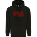 Full Throttle Motorcycle Biker Motorbike Chopper Childrens Kids Hoodie Black