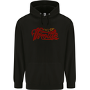 Full Throttle Motorcycle Biker Motorbike Chopper Mens 80% Cotton Hoodie Black