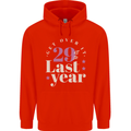 Funny 30th Birthday 29 is So Last Year Childrens Kids Hoodie Bright Red