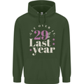 Funny 30th Birthday 29 is So Last Year Childrens Kids Hoodie Forest Green