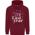 Funny 30th Birthday 29 is So Last Year Childrens Kids Hoodie Maroon