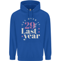 Funny 30th Birthday 29 is So Last Year Childrens Kids Hoodie Royal Blue