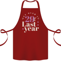 Funny 30th Birthday 29 is So Last Year Cotton Apron 100% Organic Maroon