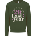 Funny 30th Birthday 29 is So Last Year Kids Sweatshirt Jumper Forest Green