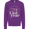 Funny 30th Birthday 29 is So Last Year Kids Sweatshirt Jumper Purple