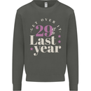 Funny 30th Birthday 29 is So Last Year Kids Sweatshirt Jumper Storm Grey