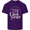 Funny 30th Birthday 29 is So Last Year Mens Cotton T-Shirt Tee Top Purple