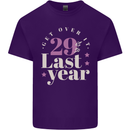 Funny 30th Birthday 29 is So Last Year Mens Cotton T-Shirt Tee Top Purple