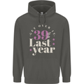 Funny 40th Birthday 39 is So Last Year Childrens Kids Hoodie Storm Grey