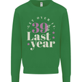 Funny 40th Birthday 39 is So Last Year Kids Sweatshirt Jumper Irish Green