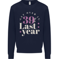 Funny 40th Birthday 39 is So Last Year Kids Sweatshirt Jumper Navy Blue