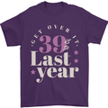 Funny 40th Birthday 39 is So Last Year Mens T-Shirt 100% Cotton Purple