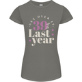 Funny 40th Birthday 39 is So Last Year Womens Petite Cut T-Shirt Charcoal