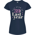 Funny 40th Birthday 39 is So Last Year Womens Petite Cut T-Shirt Navy Blue