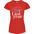 Funny 40th Birthday 39 is So Last Year Womens Petite Cut T-Shirt Red