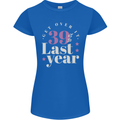 Funny 40th Birthday 39 is So Last Year Womens Petite Cut T-Shirt Royal Blue
