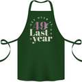 Funny 50th Birthday 49 is So Last Year Cotton Apron 100% Organic Forest Green