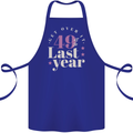 Funny 50th Birthday 49 is So Last Year Cotton Apron 100% Organic Royal Blue