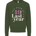 Funny 50th Birthday 49 is So Last Year Kids Sweatshirt Jumper Forest Green
