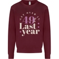 Funny 50th Birthday 49 is So Last Year Kids Sweatshirt Jumper Maroon