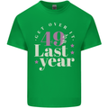 Funny 50th Birthday 49 is So Last Year Mens Cotton T-Shirt Tee Top Irish Green