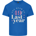 Funny 50th Birthday 49 is So Last Year Mens Cotton T-Shirt Tee Top Royal Blue