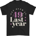 Funny 50th Birthday 49 is So Last Year Mens T-Shirt 100% Cotton Black