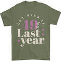 Funny 50th Birthday 49 is So Last Year Mens T-Shirt 100% Cotton Military Green