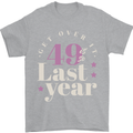 Funny 50th Birthday 49 is So Last Year Mens T-Shirt 100% Cotton Sports Grey