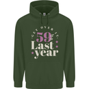 Funny 60th Birthday 59 is So Last Year Childrens Kids Hoodie Forest Green