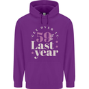 Funny 60th Birthday 59 is So Last Year Childrens Kids Hoodie Purple